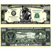 TRADITONAL Liberty Million Dollar Bills