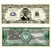 Barack Obama Million Dollar Bills
