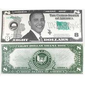 Barack Obama Eight Dollar Novelty Bill