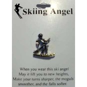 Skiing Angel Pins