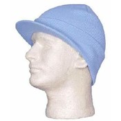 Light Blue Ski Hat Visor - Dozen Packed
