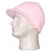 Light Pink Ski Hat Visor - Dozen Packed