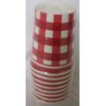 8 Pack Picnic Plaid Hot/Cold Paper Cups