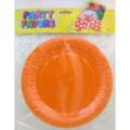 Party Favors Large Orange Plates 9"