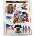 Patriotic Friends Window Decoration Cling