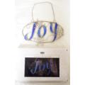 Stained Glass "Joy" Sun Catcher