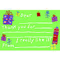 Kid's Gift Thank You Fill-In Note Cards
