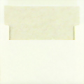 Pearl-Lined Ivory Spec Tiffany Envelope