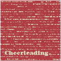 Cheerleading Words 12X12 25Ct