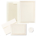 Triple Pearl Ivory Invitation and Note Card Kit