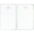 Silver Double Hearts 2 Up Invitation