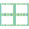 Bold Stripes 4 Up Postcard