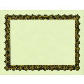 Metallic Gold Parchment Certificate