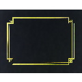 Black Linen Certificate Cover