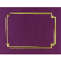 Burgundy Linen Certificate  Cover