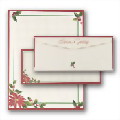 Poinsettia Border Letterhead