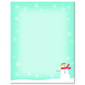 Snowman with Snowflakes Letterhead