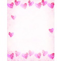 Red Hearts Letterhead