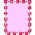 Cutout Hearts Letterhead