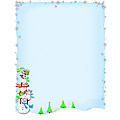 Stacked Snowmen Letterhead