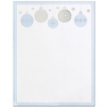 Blue &amp; Silver Bulbs Foil Letterhead