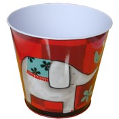 Red Eli Wastebasket