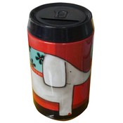 Red Eli Pop Can Shaped Bank
