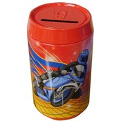 Red Biker Pop Can Shaped Bank