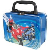 Blue Biker Lunchbox