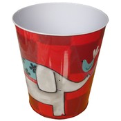 Red Eli Wastebasket