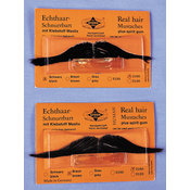 Mustache Real Hair Ital Black