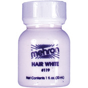 Hair White 1 Oz Plastic Bottle