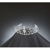 Tiara 2" Rhinestone Silver