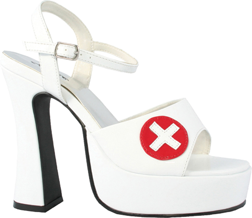 UPC 843226000092 product image for Sexy Nurse High Heel Shoes- White, Size 7 | upcitemdb.com