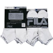 Men's Fila White with Grey Low Cut Sock