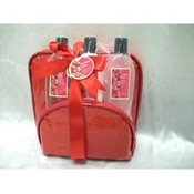 Bath Solutions Cranberry-Plum Bath Gift Set