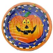 8Ct. Smiling Pumpkin 7" Plates
