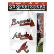 Atlanta Braves Domed Decal Sheet