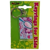I (Heart) Sleepovers Key Ring