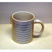 White Glazed Mug Lined Notepad