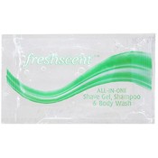 0.33 oz. Shampoo, Shave Lotion and Body Wash