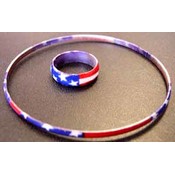 American Pride Bracelet W/Ring