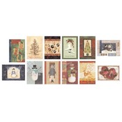 Boxed Christmas Cards Folk Design(Case of 48)