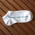 Women's Single Green Stripe Ankle Sock
