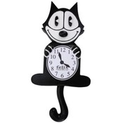 Felix Animated Clock With Moving Eyes &amp; Tail