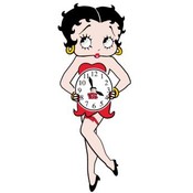 Betty Boop Animated Clock With Moving Eyes And Leg