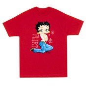 Betty Boop Flirt Unisex T-Shirt- Red