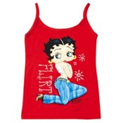 Betty Boop Flirt Camisole Tank Top - Red