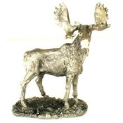 4" Pewter Moose Figurine