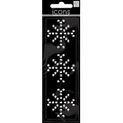  Rhinestone Word & Icon Stickers-Snowfla...